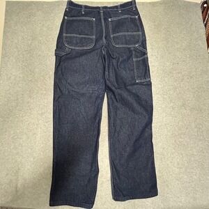 Vintage Sears‎ Roebucks Jeans Mens 34x30 Blue Carpenter Hammer Loop Work Jeans